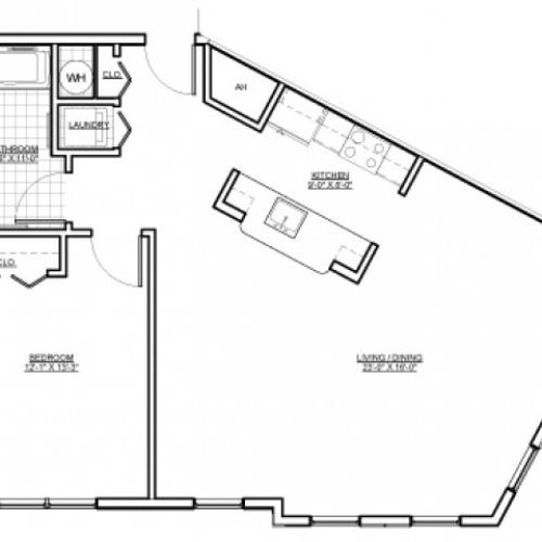 Floor Plan 3 | Luxury Apartments Medford MA | Wellington Parkside
