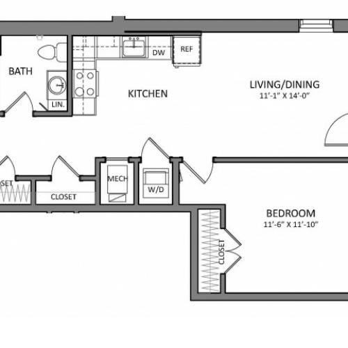 Floor Plan 4 | Apartments For Rent North Of Boston | Link 480