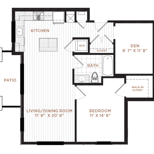 Floor Plan 5 | Manchester Apartments NH | Corsa
