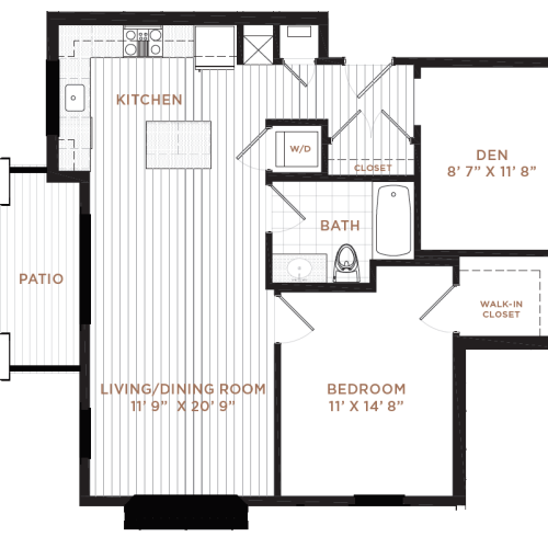 Floor Plan 6 | Derry NH Apartments | Corsa