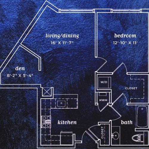 One Bedroom Floor Plan