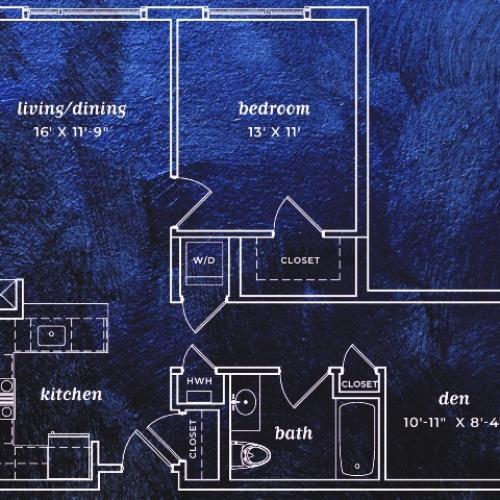 One Bedroom Floor Plan