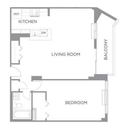1 Bedroom 1 Bath