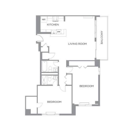 2 Bedroom 2 Bath