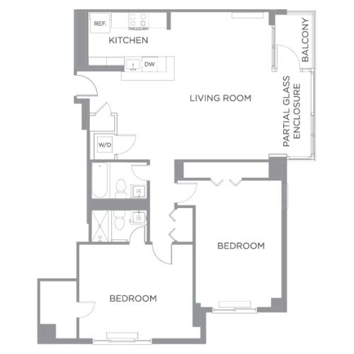 2 Bedroom 2 Bath