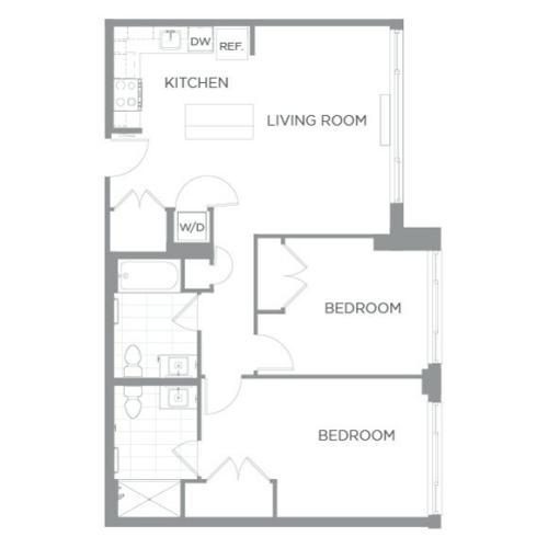 2 Bedroom 2 Bath