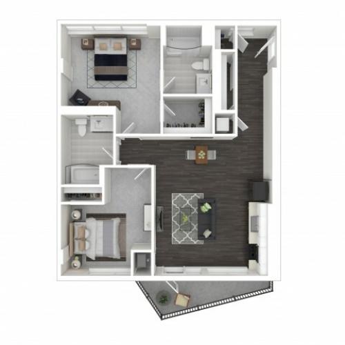2 Bedroom 2 Bath