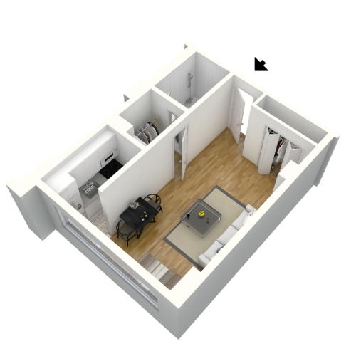 S1B Studio Sherwood at Southern Towers