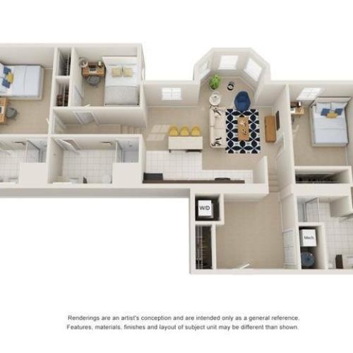 3BR/3BA - A Bay