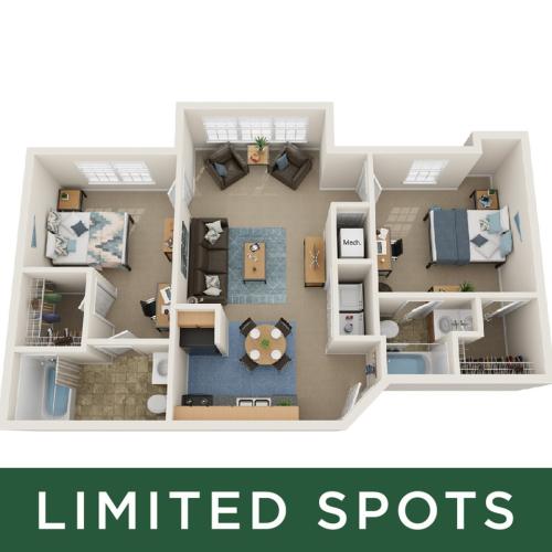 2BR/2BA - Premium