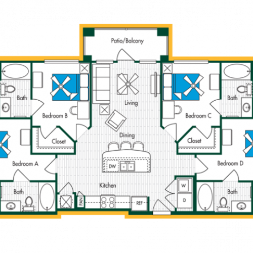 4BR/4BA - D1