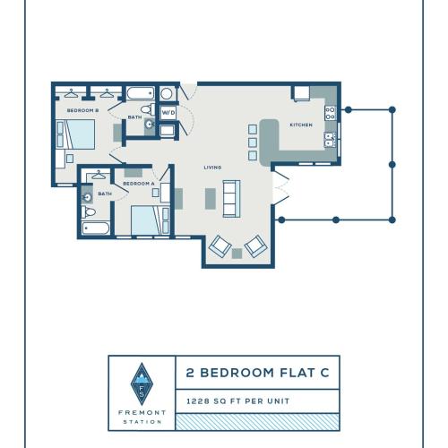 2BR/2BA - FC - BAL
