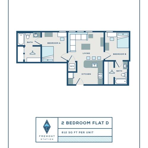 2BR/2BA - FD