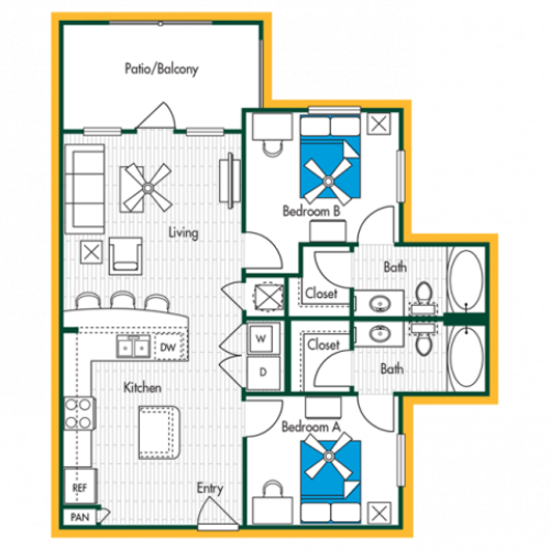 2BR/2BA - B1