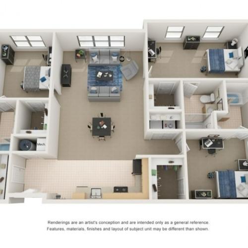 3BR/3BA Deluxe