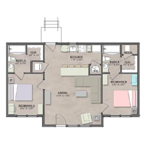 2 Bed Flat A