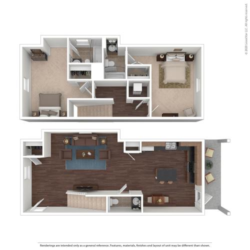 2BR/2.5BA - 22A