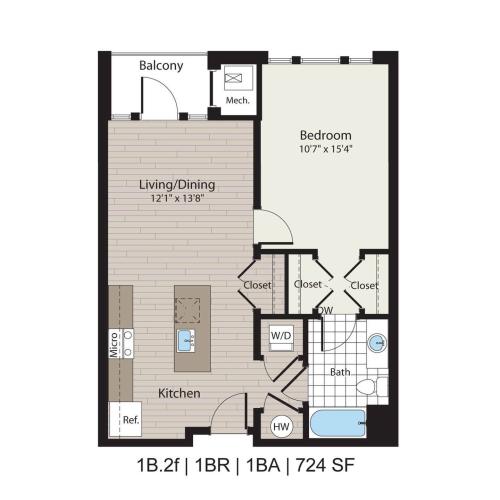 1BR/1BA
