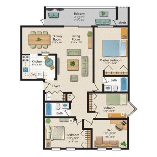 RUXTON 2 Bed Apartment Twin Ridge Apartments I