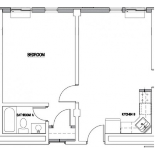 1 Bed / 1 Bath - A2
