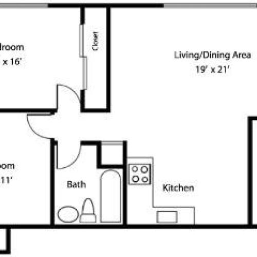 2BR/1BA Renovated