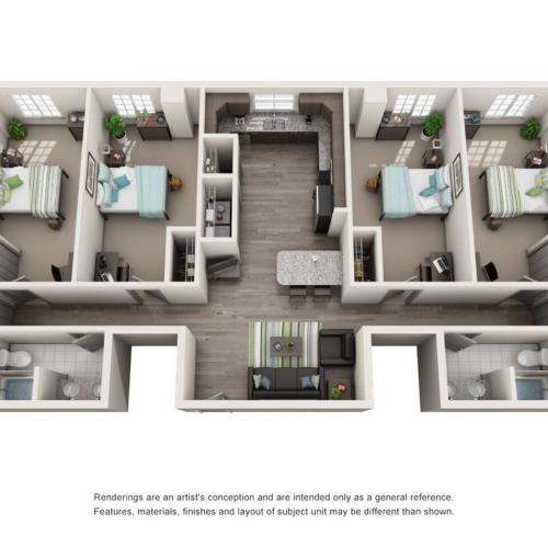 4 Bedroom Floor Plan