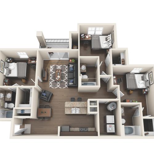 3 Bedroom Floorplan