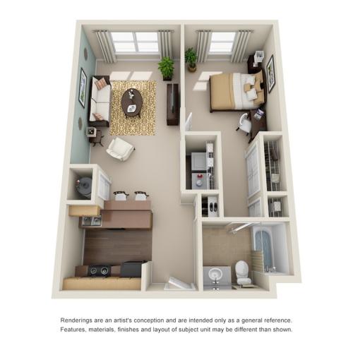 one bedroom apartment in atlanta ga