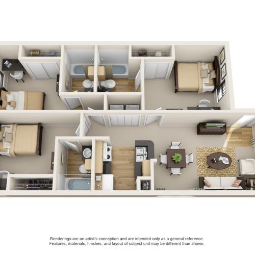 3 bedroom apartment baton rouge