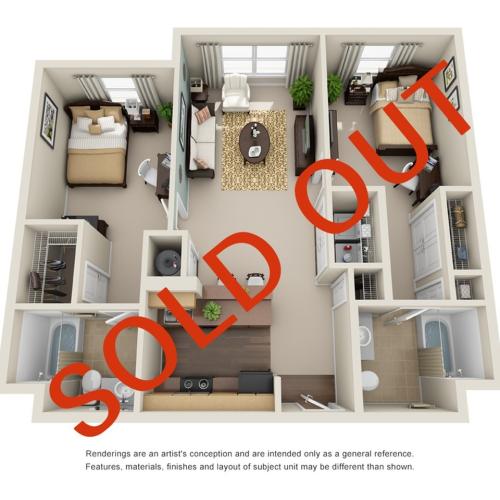 two bedroom apartment in atlanta