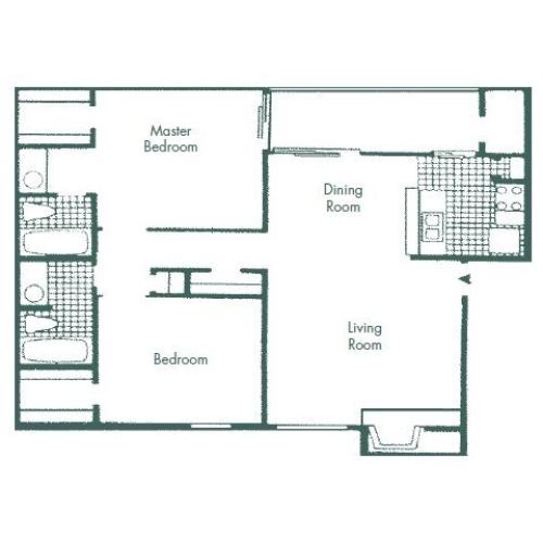 The Magnolia Remodel 2 Bed Apartment West Wind Apartments