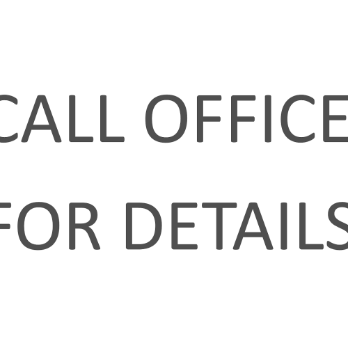 Call office for details