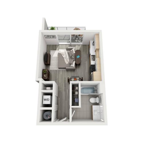 Motion at Dadeland S2-A Floor Plan