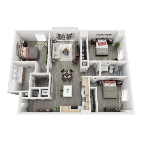 Motion at Dadeland C2 Floor Plan