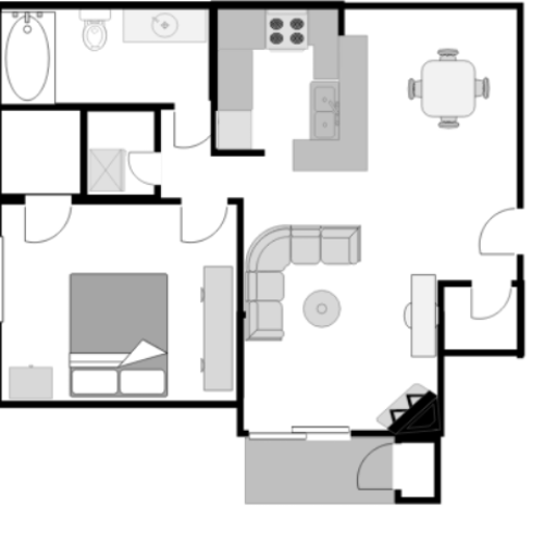 Cedar 2 Bed Apartment Maple Park Apartments