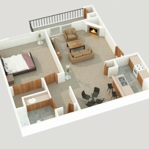 1 bedroom apartment floor plan