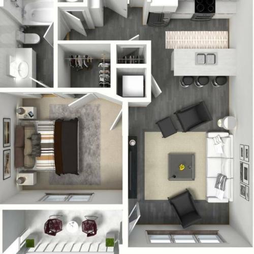 1 Bedroom Floor Plan