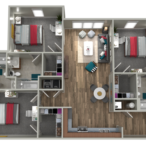 3 Bedroom - 3 Bathroom