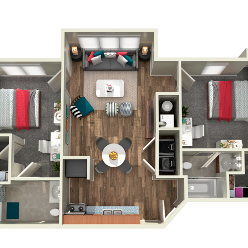 2 Bedroom - 2 Bathroom