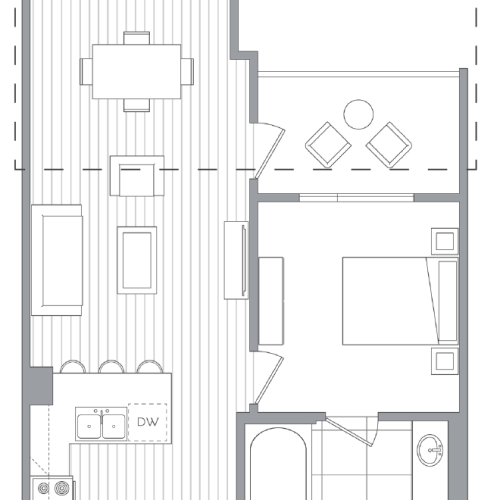 A15 1 Bed / 1 Bath