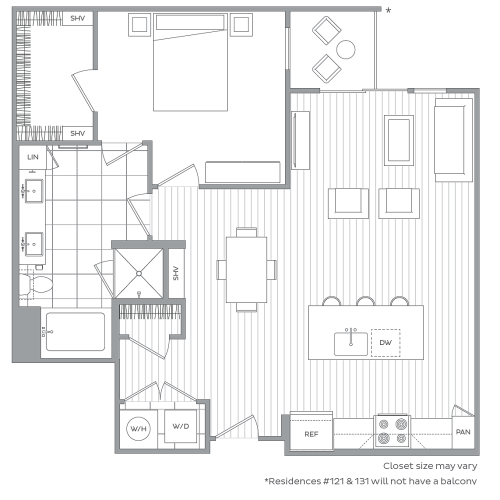 G - 1 Bedroom / 1 Bath