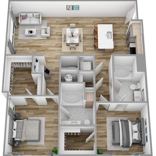I 2 Bed / 2 Bath