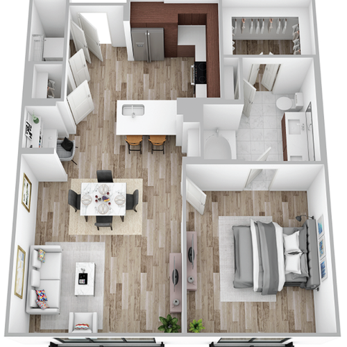 F 1 Bed / 1 Bath