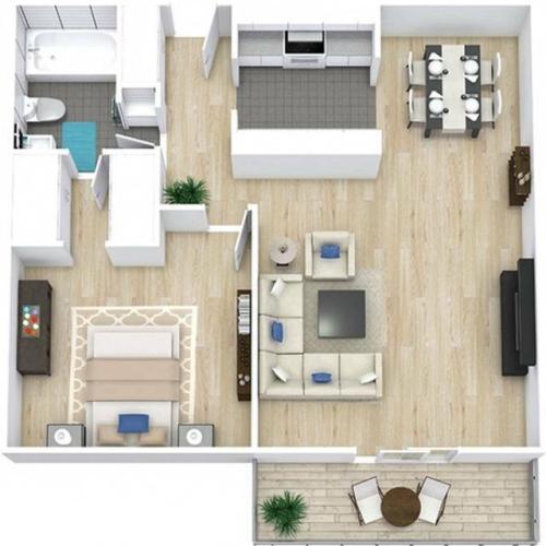 Floorplan 	Upgraded 1x1 (Scene) (A2Uli)