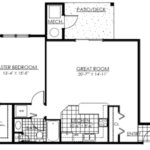 Chardonnay 1 Bed Apartment The Reserve at Forest Gate