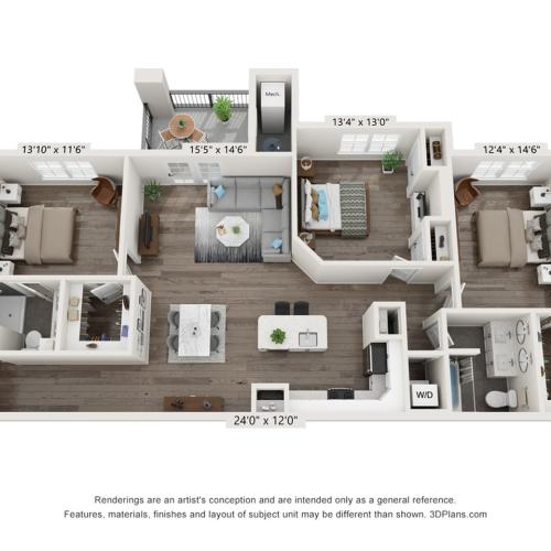 Three Bedroom