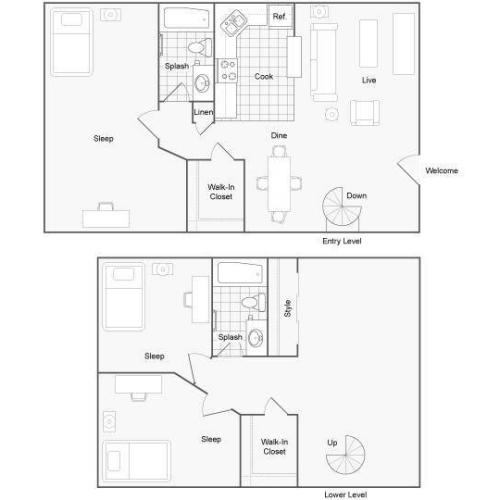 Three Bedroom Two Bath Renovated Furnished