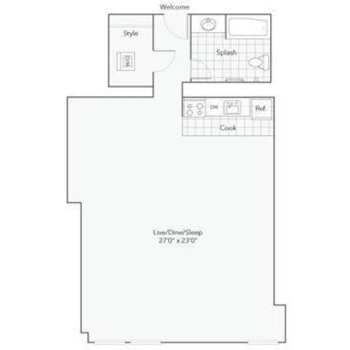 Arrive Broadway Lofts | Floor Plan Image