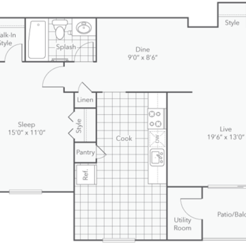 Baltimore 2 Bed Apartment ReNew Banbury Lake