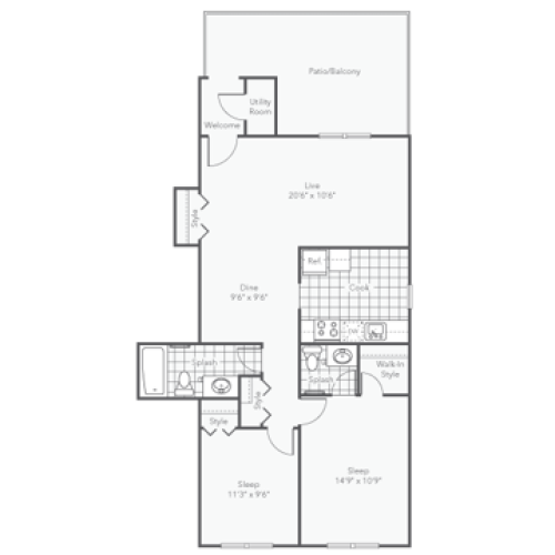 Atlanta 1 Bed Apartment ReNew Banbury Lake